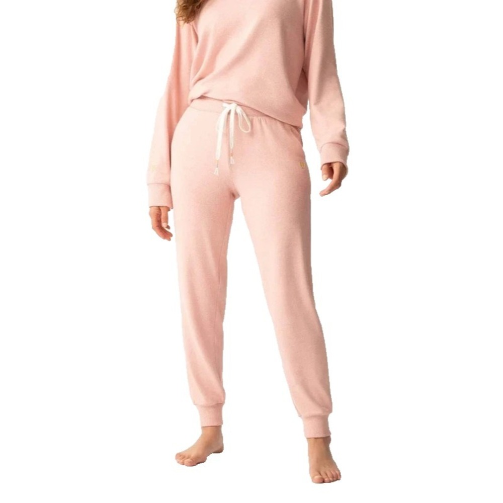 PJ Salvage Sunshine on Mind Long Sleeve Pajama Set Women's XS Rosewood NWT